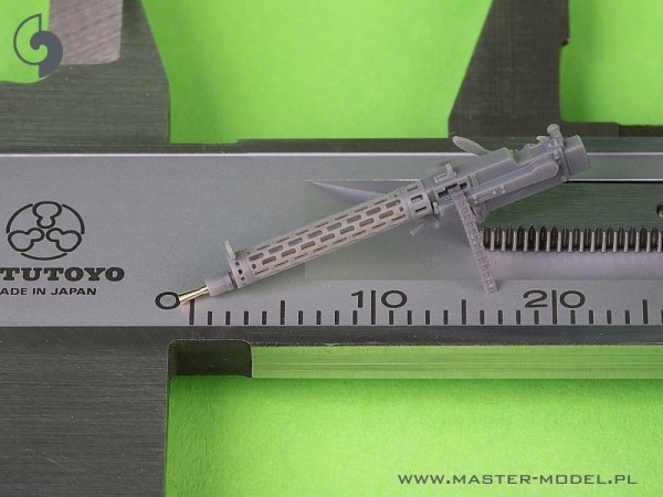 Master AM-48-184 Niemiecki km z okresu I w.św. Spandau LMG 08/15 (2 szt.) - z DŁUGĄ rączką przeładowania - wydruki 3D i mosiężne lufy 1/48