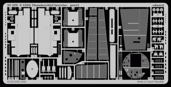 Eduard 32520 F-105G interior 1/32 TRUMPETER