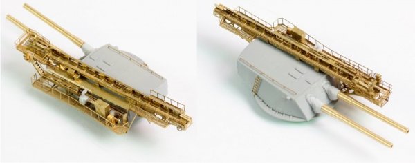 Pontos 35023FB USS BB-34 New York 1944 Detail-up set (w/Teak Blue Deck, Barrels, Resin,PE)