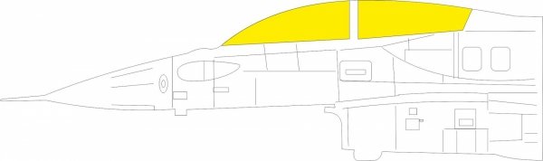 Eduard EX1168 Lockheed Martin F-16 I Sufa - Mask Set (for GWH Kits) 1/48