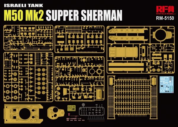 Rye Field Model 5150 M50 Mk2 Super Sherman Standard Version 1/35