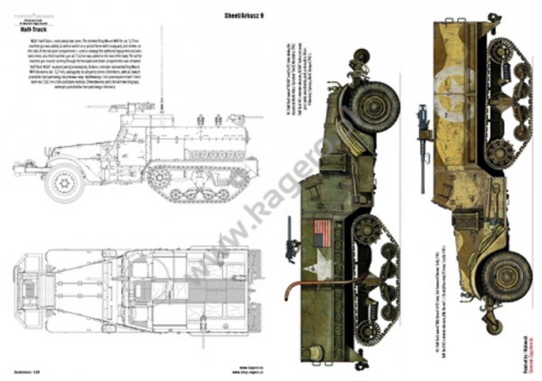 Kagero 7084 Armored Personnel Carrier M2/M3/M4 Half-Track EN/PL