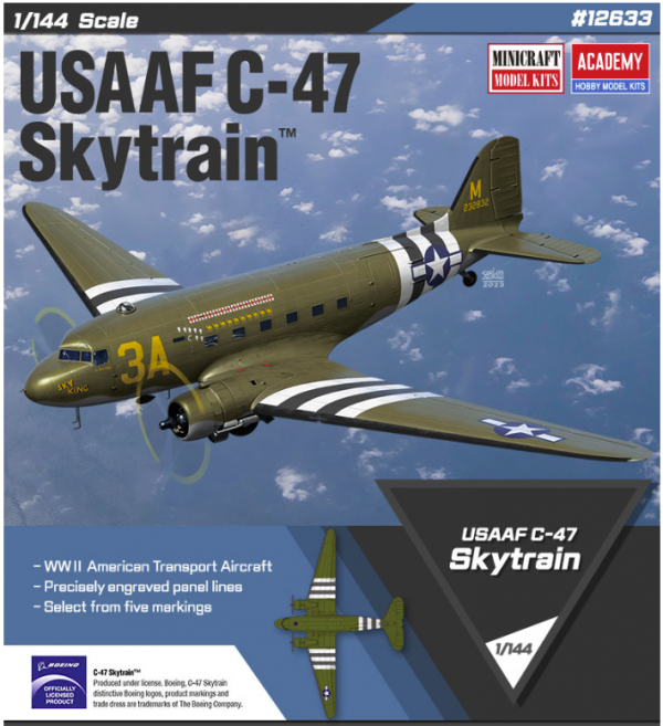 Academy 12633 USAAF C-47 Skytrain 1/144
