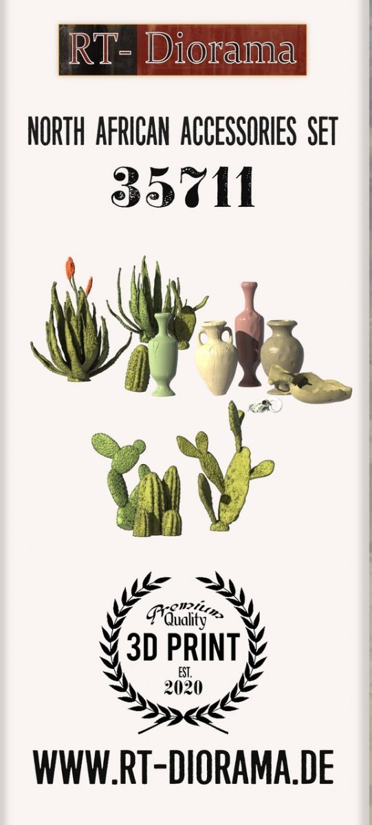 RT-Diorama 35711 North African Accessories Set 1/35