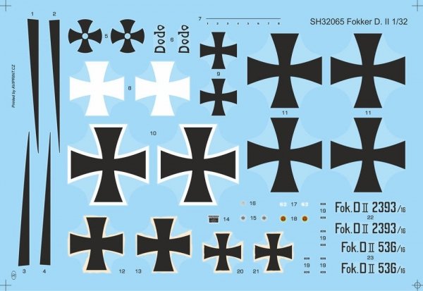 Special Hobby 32065 Fokker D. II Black &amp; White Tail 1/32