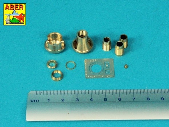 Aber 16l-32 Late muzzle brake for barrels in / późny hamulec do luf używanych w: PzKpfw. IV, Ausf. H: StuG. III, Ausf. G-Late, PaK 40 Middle 1/16