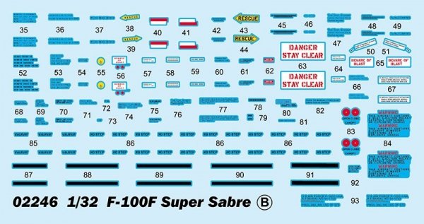 Trumpeter 02246 F-100F Super Sabre 1/32