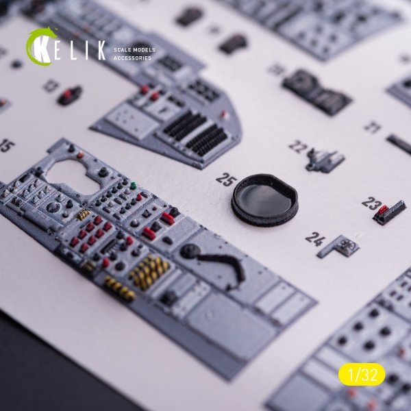 Kelik K32041 Tornado ECR - interior 3D decals for Italeri kit 1/32
