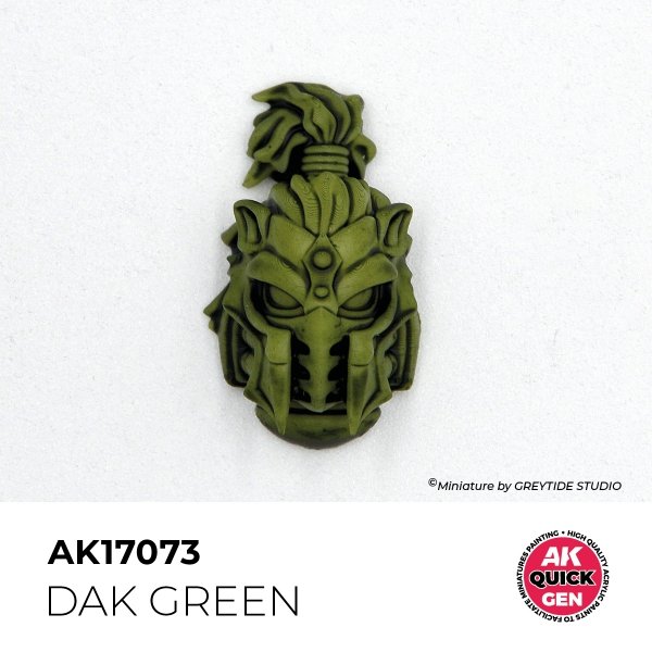 AK Interactive AK17073 DAK GREEN – QUICK GEN COLOR 18ml