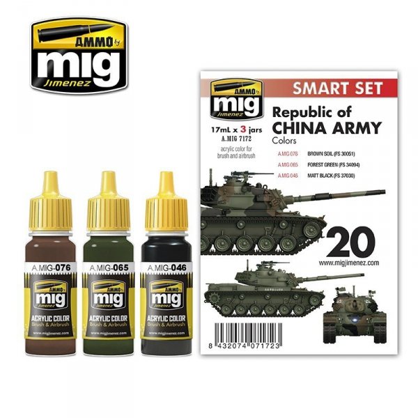 Ammo of Mig 7172 M48H RoCA (REPUBLIC OF CHINA ARMY) SET