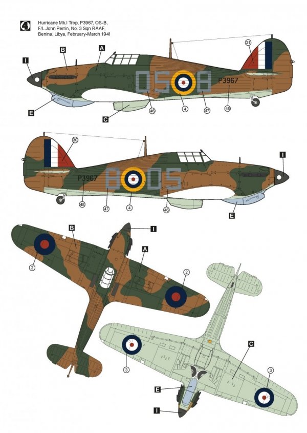 Hobby 2000 48014 Hawker Hurricane Mk.IA Trop 1/48