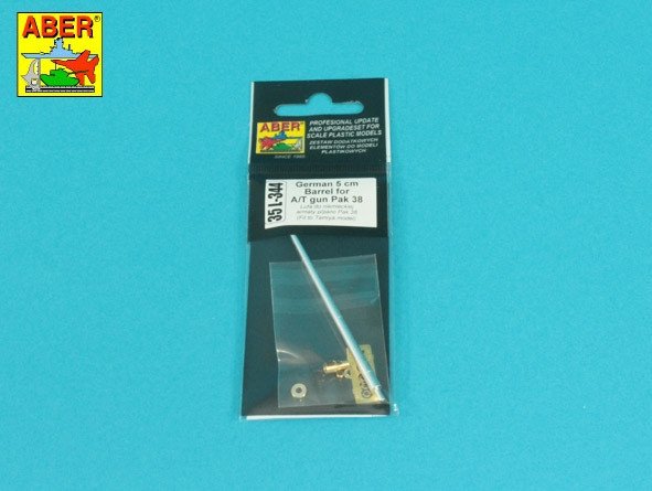 Aber 35L-344 5 cm L/60 Barrel for Pak 38 / Lufa do niemieckiej armaty p/panc Pak 38 (Tamiya) 1/35