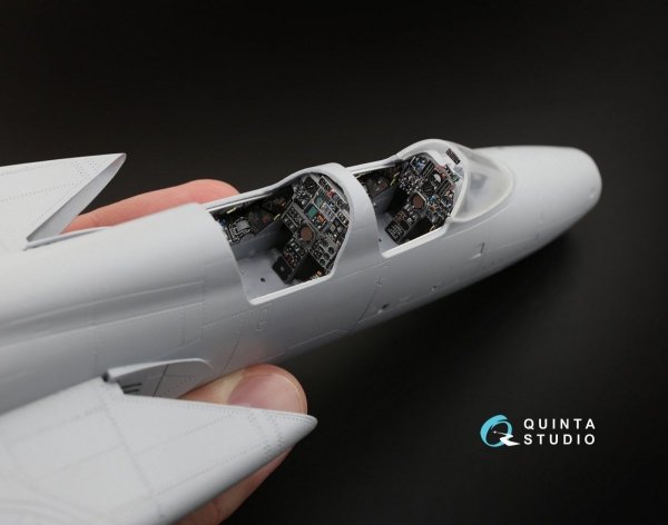 Quinta Studio QD48073 F-105G 3D-Printed &amp; coloured Interior on decal paper (for HobbyBoss kit) 1/48