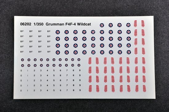 Trumpeter 06202 Grumman F4F-4 Wildcat (10pcs.) (1:350)