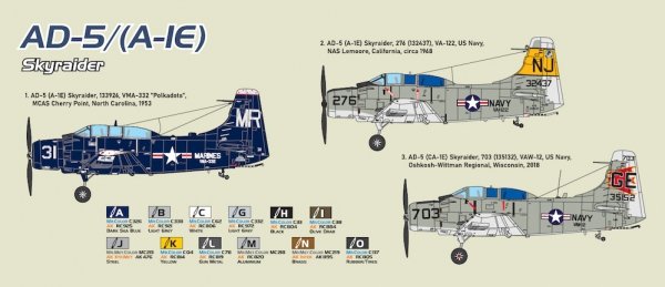 A&amp;A Models 7253 AD-5 / (A-IE) Skyraider 1/72