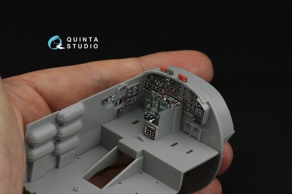 Quinta Studio QDS-48542 Boeing B-17F 3D-Printed &amp; coloured Interior on decal paper (HK models, Eduard) (small version) 1/48