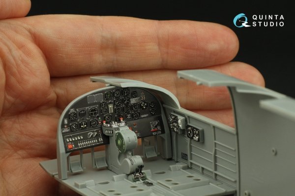 Quinta Studio QD32204 B-25J Mitchell Gun nose 3D-Printed &amp; coloured Interior on decal paper (HK models) 1/32