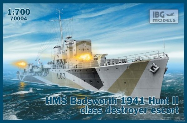 IBG 70004 HMS Badsworth 1941 Hunt II class destroyer escor 1/700