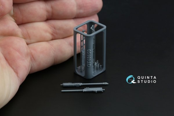 Quinta Studio QT48150 Browning .50 AN_M2 (fixed) Machine Gun, 2 pcs (for all kits) 1/48