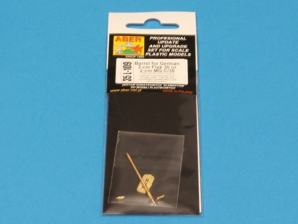 Aber 35L-109 German 2cm gun barrel for Flak 30 or MG C/30 (1:35)	