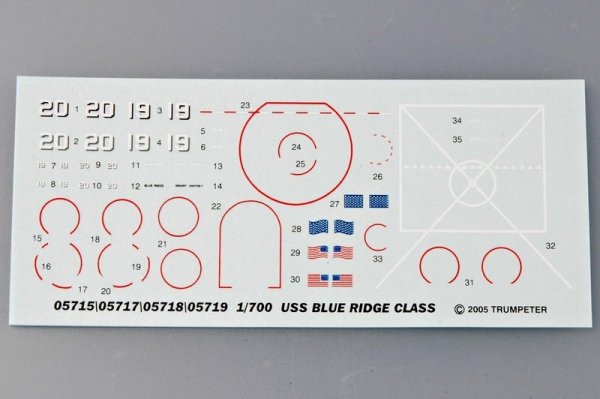 Trumpeter 05715 USS BLUE RIDGE LCC-19 1997 1/700