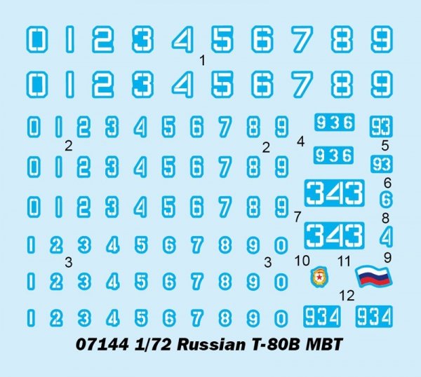 Trumpeter 07144 Russian T-80B MBT 1/72