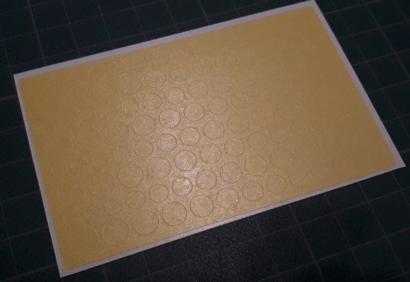 Omask 80004 Circles 4-7 mm (yellow masking tape)