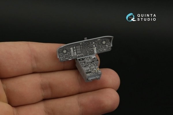 Quinta Studio QDS-35100 CH-54A 3D-Printed &amp; coloured Interior on decal paper (ICM) (Small version) 1/35