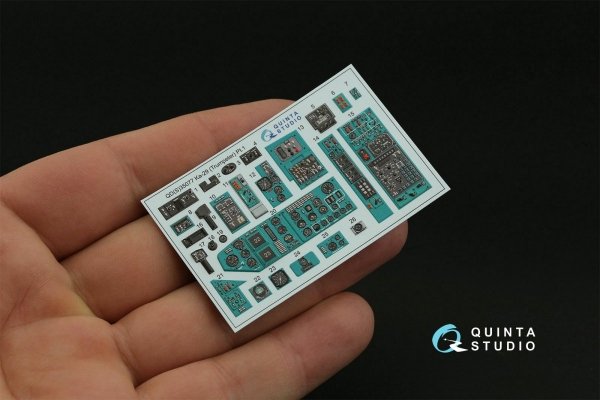 Quinta Studio QDS-35077 Ka-29 3D-Printed &amp; coloured Interior on decal paper (Trumpeter) (Small version) 1/35