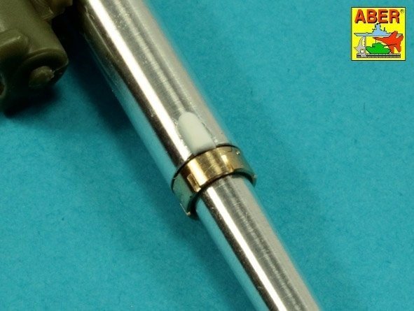 Aber 16L-19 Lufa 37mmM6 do amerykańskich czołgów M3iM5 / Gun barrel for 37 mm M6 gun used on US M3 M5 tanks 1/16