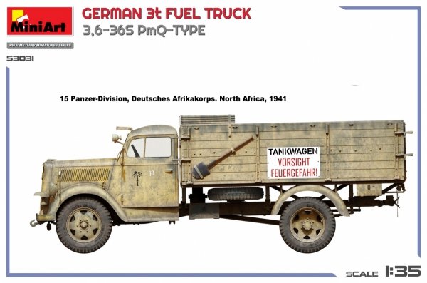 MiniArt 53031 GERMAN 3t FUEL TRUCK 3,6-36S PmQ-TYPE 1/35