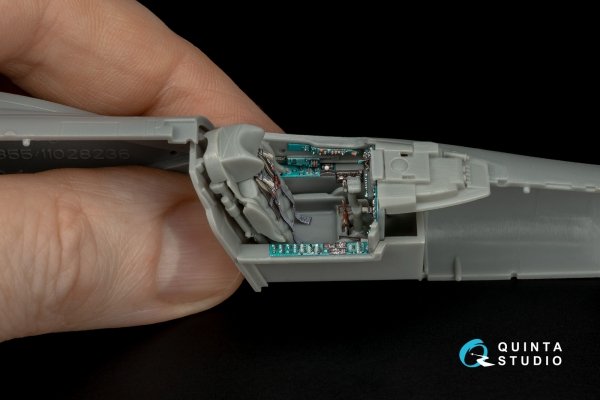 Quinta Studio QD48456 MiG-23M/MiG-23MF 3D-Printed &amp; coloured Interior on decal paper (Trumpeter) 1/48