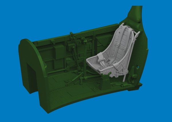 Eduard 6481064 P-40 seat w/ integral belts Type 1 PRINT Eduard 1/48