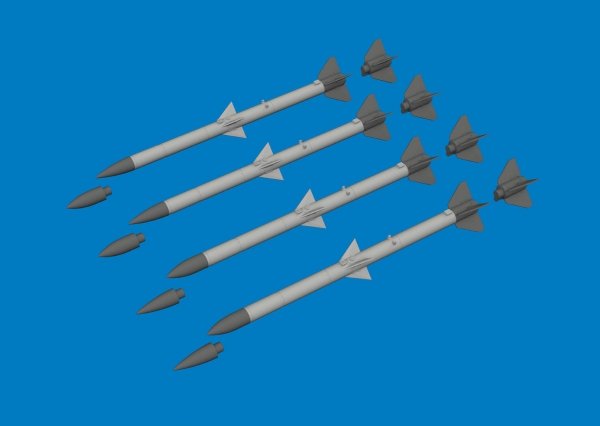 Eduard 6481176 AIM-120 A/B (3D-Printed / 4 Missiles) 1/48