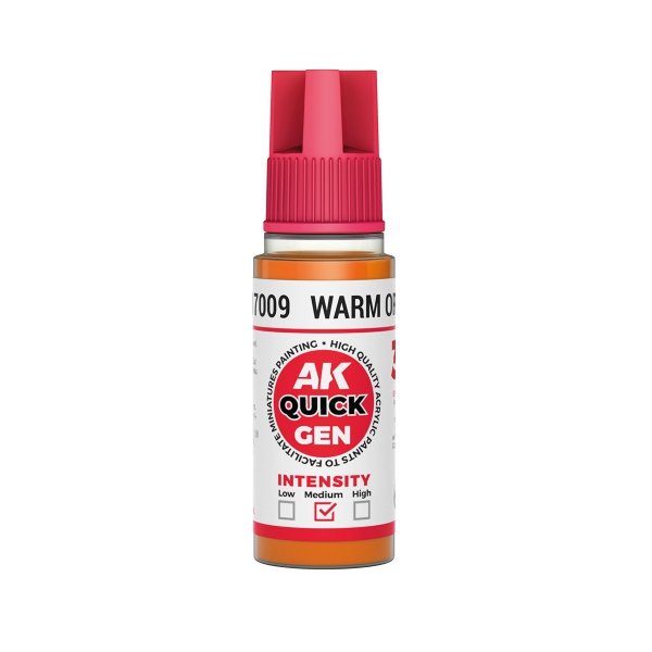AK Interactive AK17009 WARM ORANGE – QUICK GEN COLOR 18ml