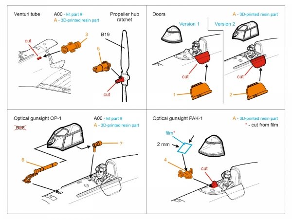 Quinta Studio QT72061 I-16 type 5 Detailing Set (for all kits) 1/72