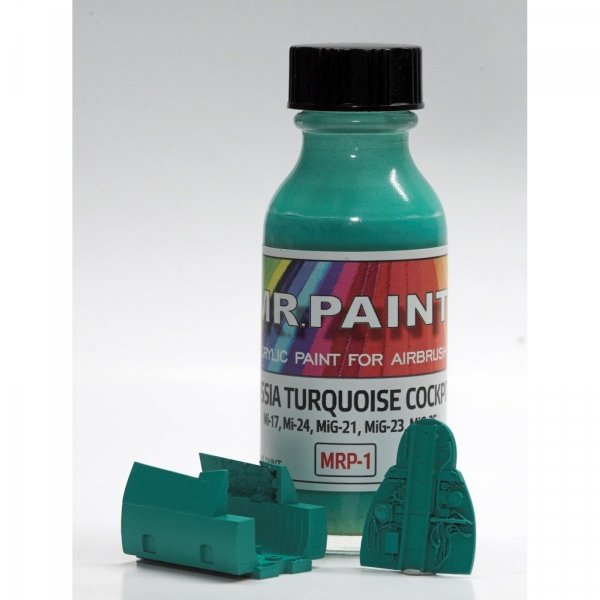 MR. Paint MRP-001 Russia Turquoise cockpit Mi-17/24, MIG-21/23/25/31 30ml