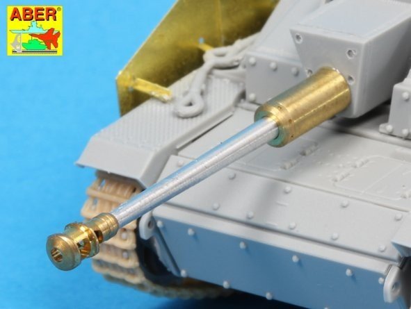 Aber 72L-60 Lufa do niemieckich dział pancernych StuG.III, Ausf.G wersja pośrednia / German StuK.40 L/48 7,5 cm Bartel with middle model muzzle brake for StuG. III Ausf.G middle 1/72