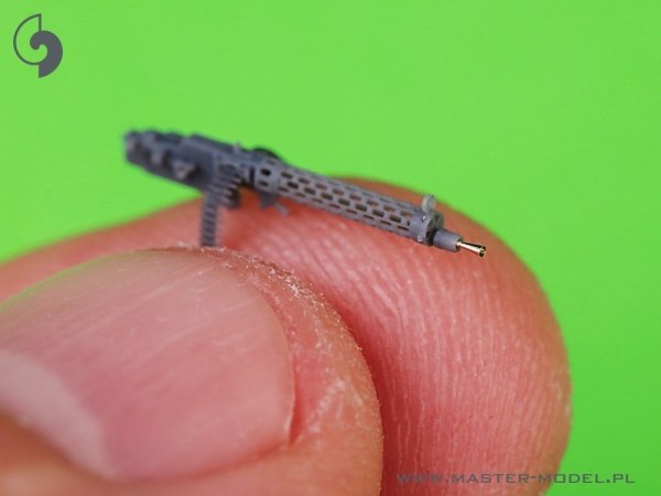 Master AM-72-169 Niemiecki km z okresu I w.św. Spandau LMG 08/15 (2 szt.) - z KRÓTKĄ rączką przeładowania - wydruki 3D i mosiężne lufy 1/72