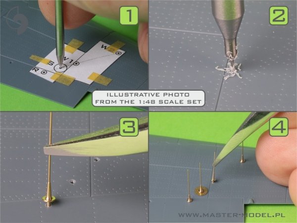 Master AM-72-168 Fw 190 A6-A7/R11 Nightfighter - anteny FuG217 "Neptun" 1/72