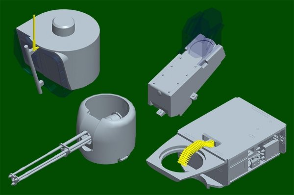 Trumpeter 05117 AH-1W Super Cobra (Turned Exhaust) 1/35