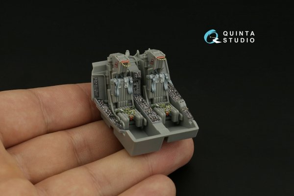 Quinta Studio QD48324 A-6E 3D-Printed coloured Interior on decal paper (Kinetic) 1/48