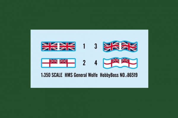 Hobby Boss 86519 HMS General Wolfe 1/350