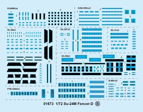 Trumpeter 01673 Su-24M Fencer-D