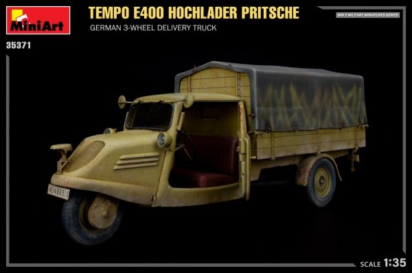 MiniArt 35371 Tempo E400 Hochlader Pritsche German 3-wheel delivery truck 1/35