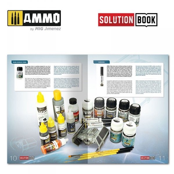 AMMO of Mig Jimenez 6520 SOLUTION BOOK. HOW TO PAINT IMPERIAL GALACTIC FIGHTERS (Multilingual)