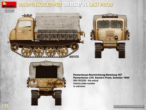 MiniArt 53007 RAUPENSCHLEPPER Ost RSO/01. LAST PROD 1/35