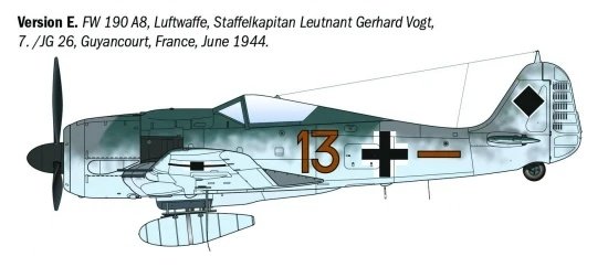 Italeri 1490 Focke-Wulf Fw 190 A-8/F Aces 1/72