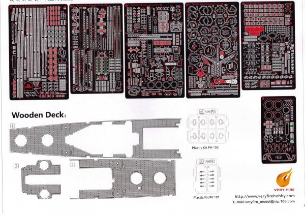 Very Fire VF350921DX U.S. Navy Light Cruiser USS Birmingham CL-62 DX ( Deluxe edition ) 1/350