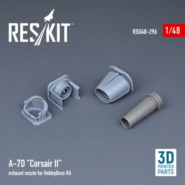 RESKIT RSU48-0296 A-7D &quot;CORSAIR II&quot; EXHAUST NOZZLE FOR HOBBYBOSS KIT 1/48